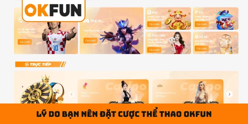 Lý do bạn nên đặt cược thể thao OKFUN