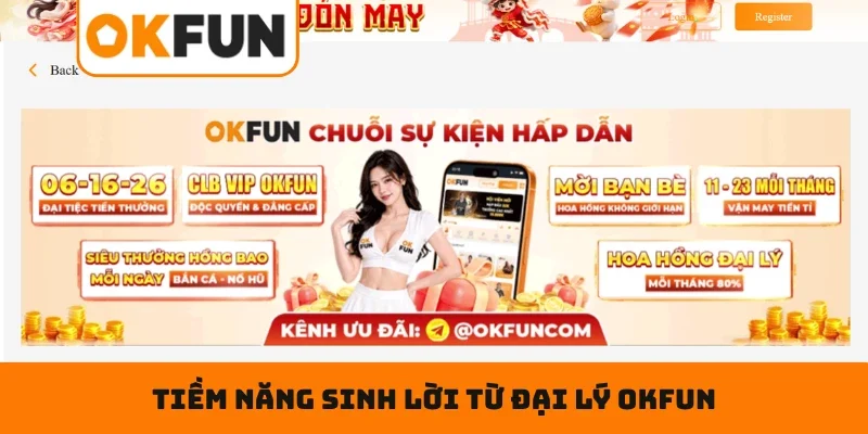 Đại lý OKFUN Tiềm năng sinh lời từ đại lý OKFUN